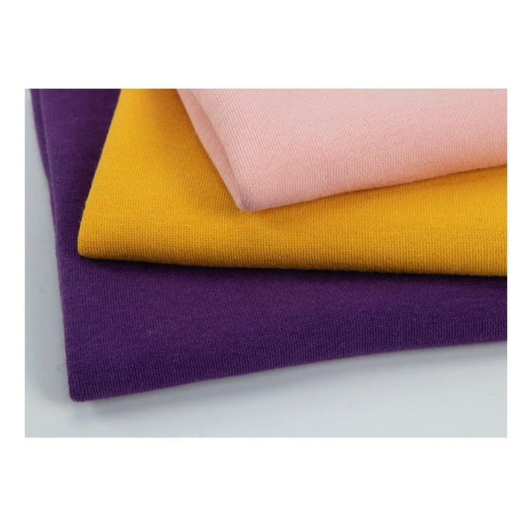 KF1147  50%cotton 50%poly  360gsm korea style brush  Knit Double Side Brushed One Side Anti Pilling cottonr Polar Fleece Fabric