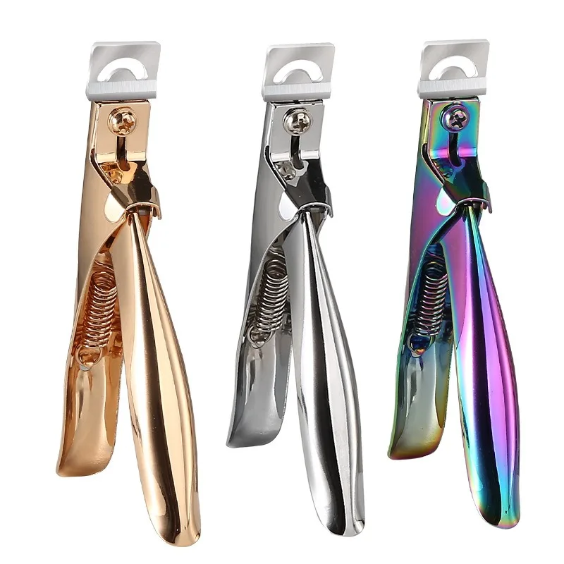 Stainless Steel Acrylic False Nail Clippers,Artificial Nails Trimmers Fake False Nails Tip Cutter