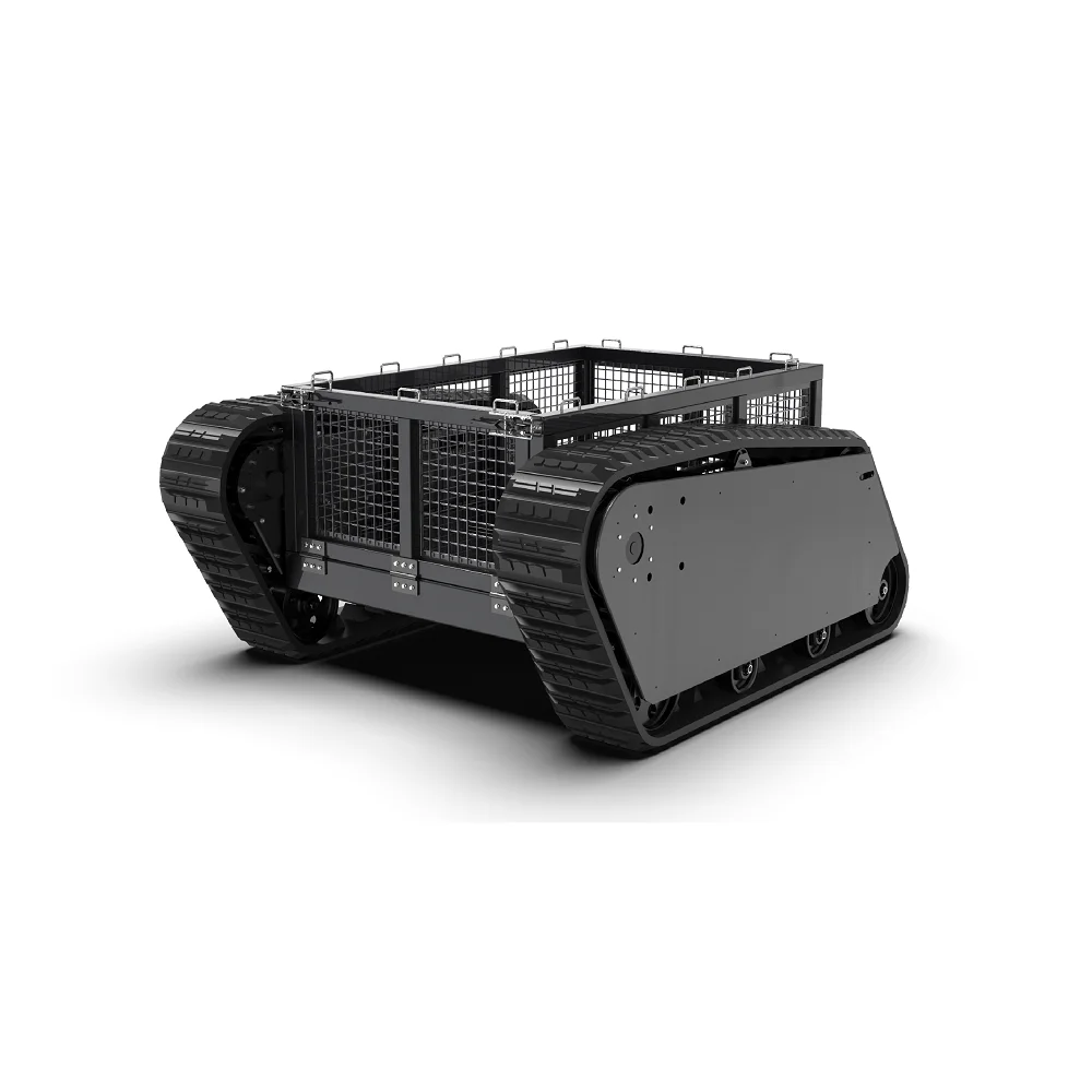 Factory direct sales medium-sized crawler robot chassis electric robot tank waterproof and shock-absorbing chassis