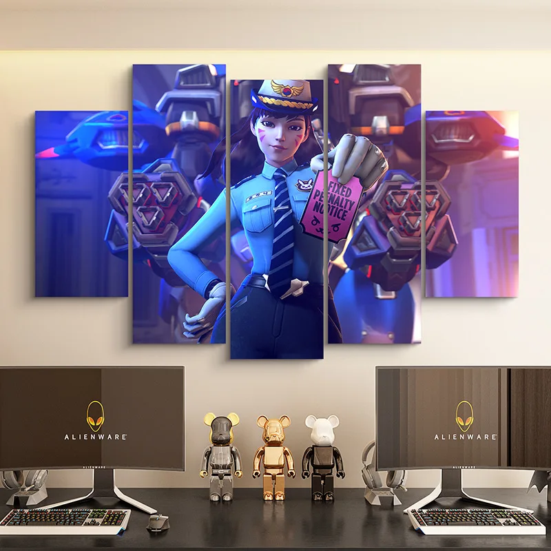 Wholesale Anime Trendy Aluminum Decorative Painting Girl Creative Poster Canvas Painting