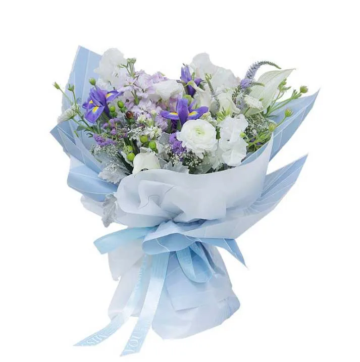 
Dazzling Korean Florist Mist Paper Plastic Flower Wrapping Paper Bouquet Wrapping 