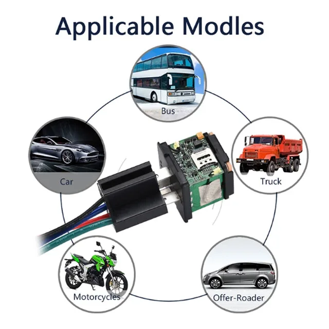 Factory 2G GSM fuel power oil cut off wired micro tracking device vehicle car gps tracker relay tracker