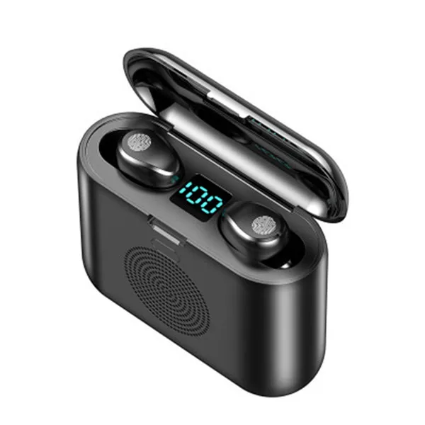 F9 с зарядным устройством 2000 мА/ч Auriculares Bluetooth беспроводная гарнитура наушники-вкладыши TWS наушники 3 в 1