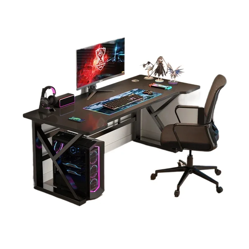 Высококачественный современный дизайн игровой стол K-образный черный компьютерный