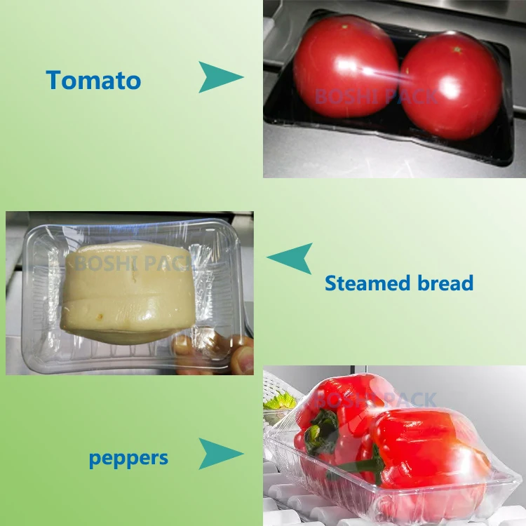 Sea food sushi frozen meat package machine fruit packaging foods strech film cling wrap