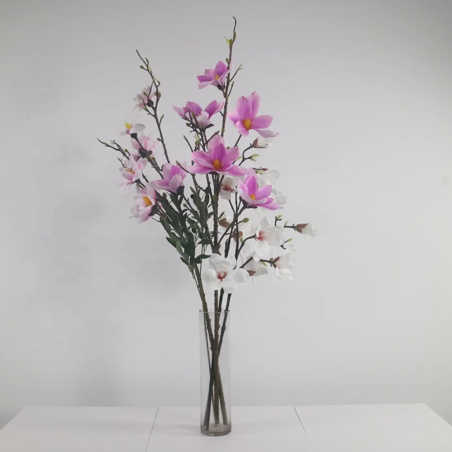 High quality artificial magnolia flowers stem wholesale