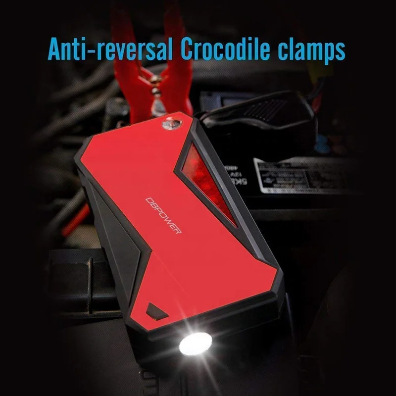 DBPOWER 800A Peak 18000Mah Flashlight Multifunction Portable Car Power Bank Jump Starter 12V