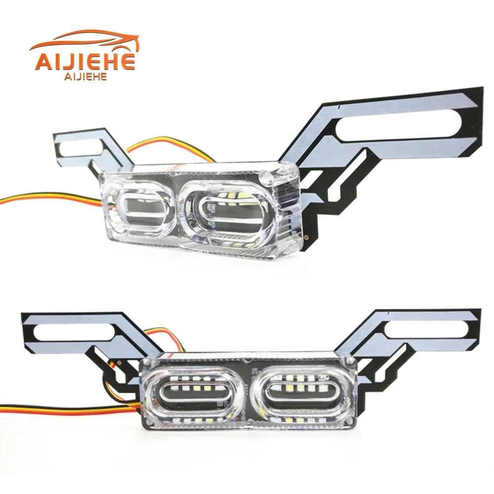 DRL Strobe flash Warning Brake Tail Light Stop Flashing rgb Emergency 12V Motorcycle Light brake Lamp motorcycle led light