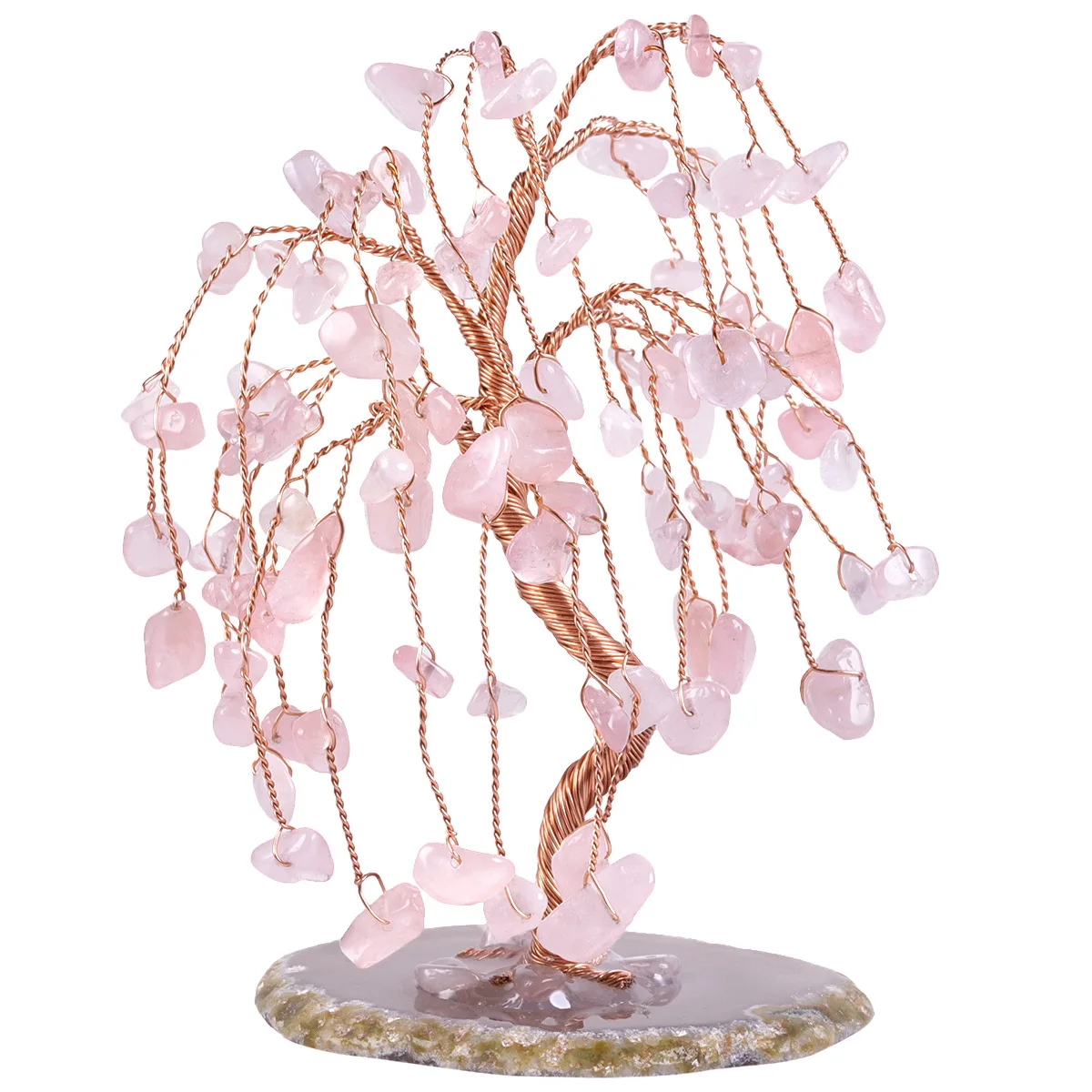 Customization Natural Gem Crystals Healing Stones Hand Made Lucky Crystal Tree for Christmas Decoration