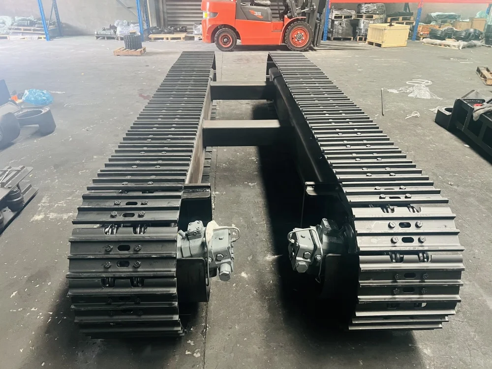 China Customized Track Chassis Crawler Undercarriage Can Load 18ton With Hydraulic System Drives For Tracked Vehicle Machinery