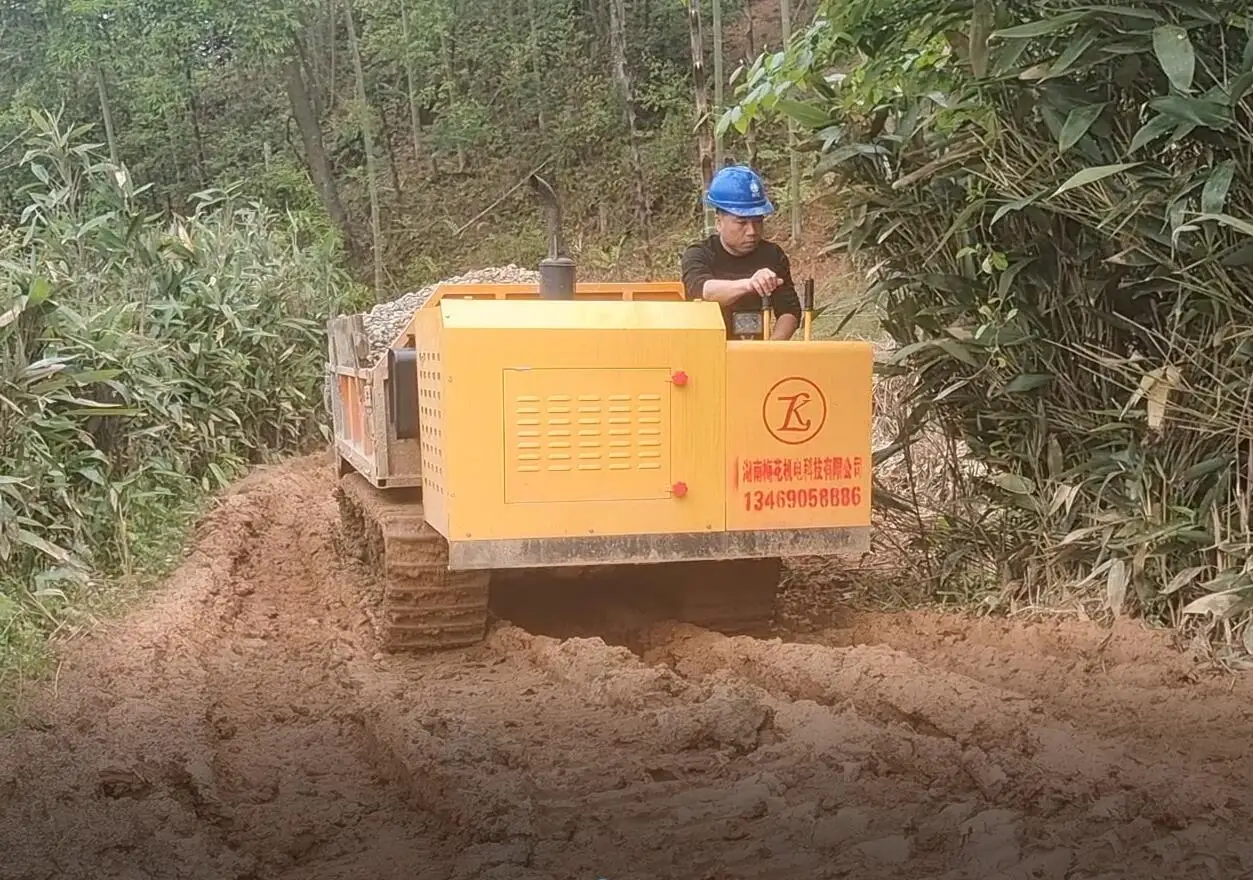 mini transporter self loading mini dumper 1 ton 2 ton Tracked mini dumper truck