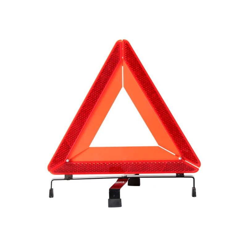 china manufacturer car accessory traffic sign PMMA sign reflector e-mark led lights warning triangle for road safety
