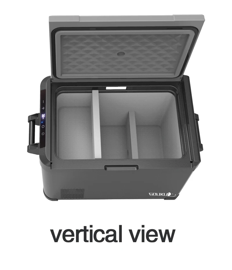 GOUKU 40L Car Cooler Box Cup Freezer Fridge Portable Refrigerator Electric 4L Cooler Warmer Portable Car Fridge For Travel