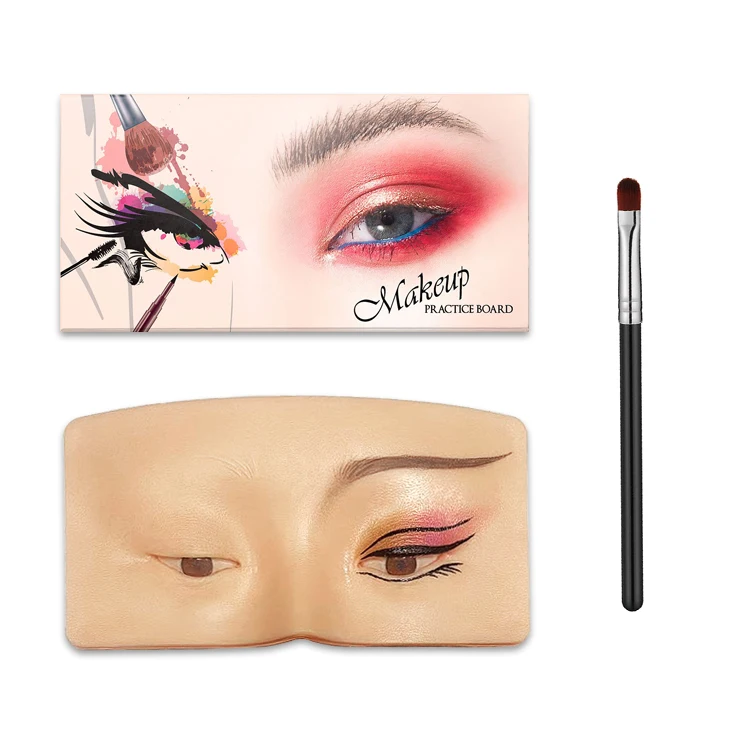 Реалистичный 3D макияж практика доска силиконовый манекен лицо для перманентного макияжа