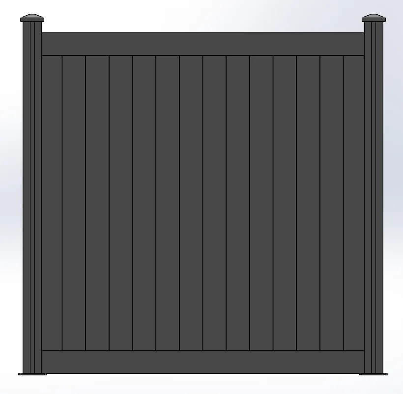 High Quality Fence Panel 6 Feet Metal Customized Black Aluminum Ventilation Art Horizontal Slat Privacy Fence Yard