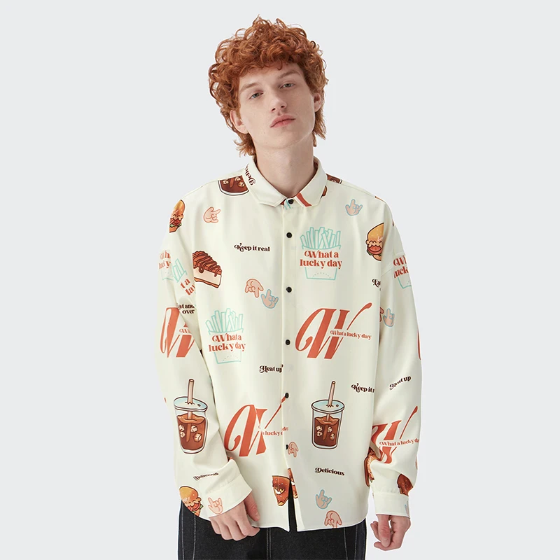 INFLATION logo dress shirts chemise homme long sleeve men polo shirts men fashion clothes cotton shirts for men