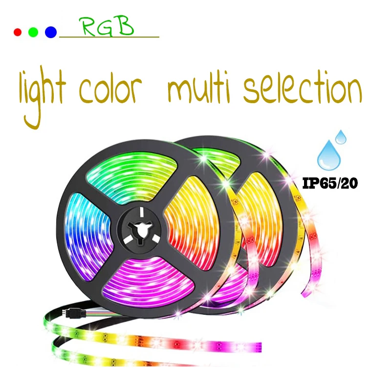 New Arrival 12V Colorful RGB 2835 5050 LED Strip Light with 24 Keys IR Remote Control and Control Box