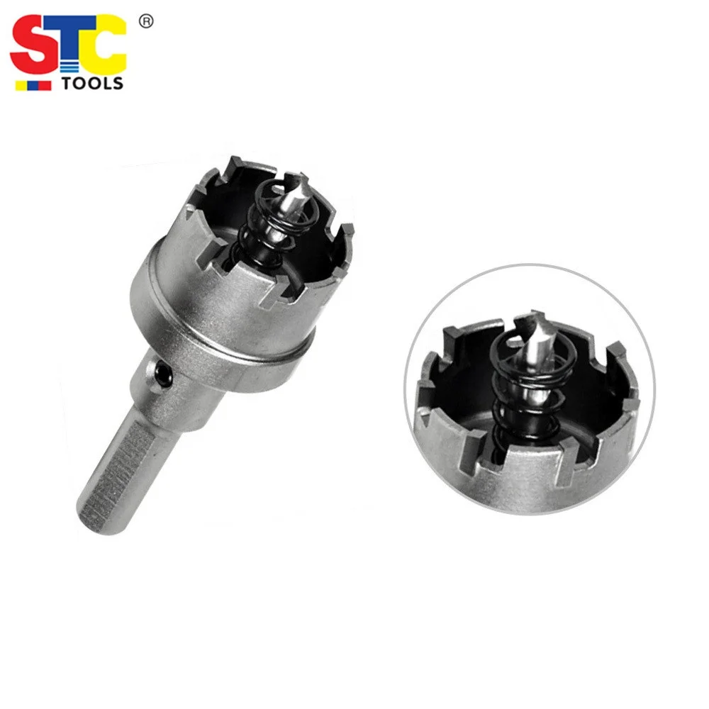 Metal cutting drill bit HSS with mandrel arbor TCT Tungsten carbide tip tipped Hole saw cutter