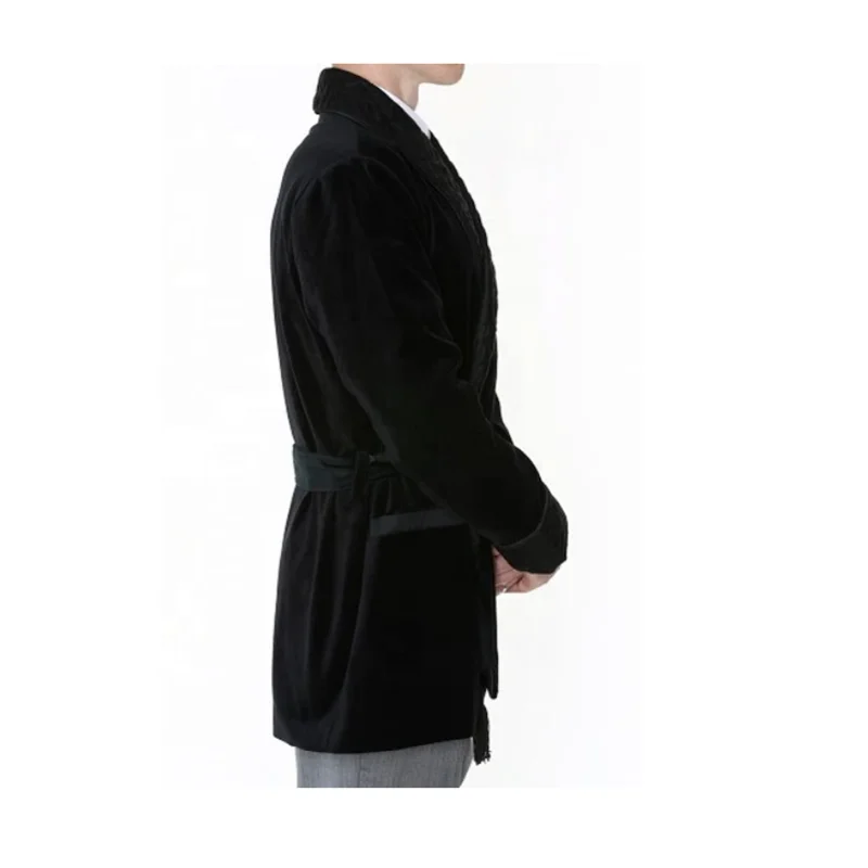 
mens coat pant designs wedding suit Smoking jacket Velvet Cotton Men Blazer Jacket Party Prom Casual Smoking jacket 