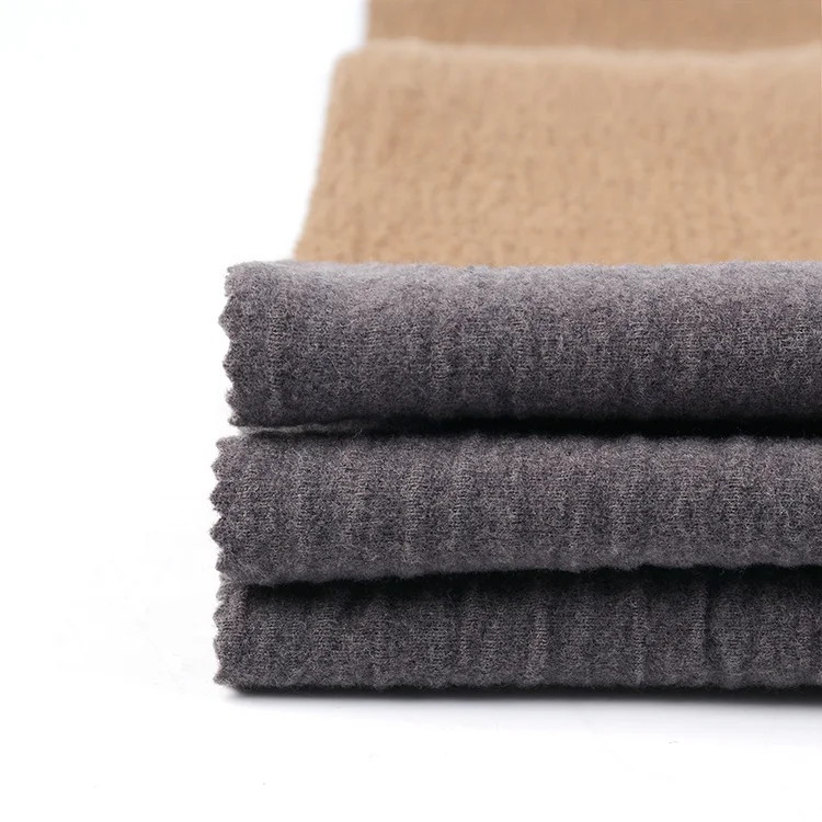 OEKO certificate fancy elegant fleece check jacquard fabric material 100% regenerated polyester