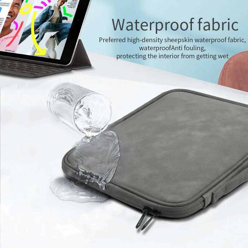 Custom 9-11Inch Tablet Sleeve Case for Ipad and Keyboard storage Protective Portfolio Organizer Bag For iPad