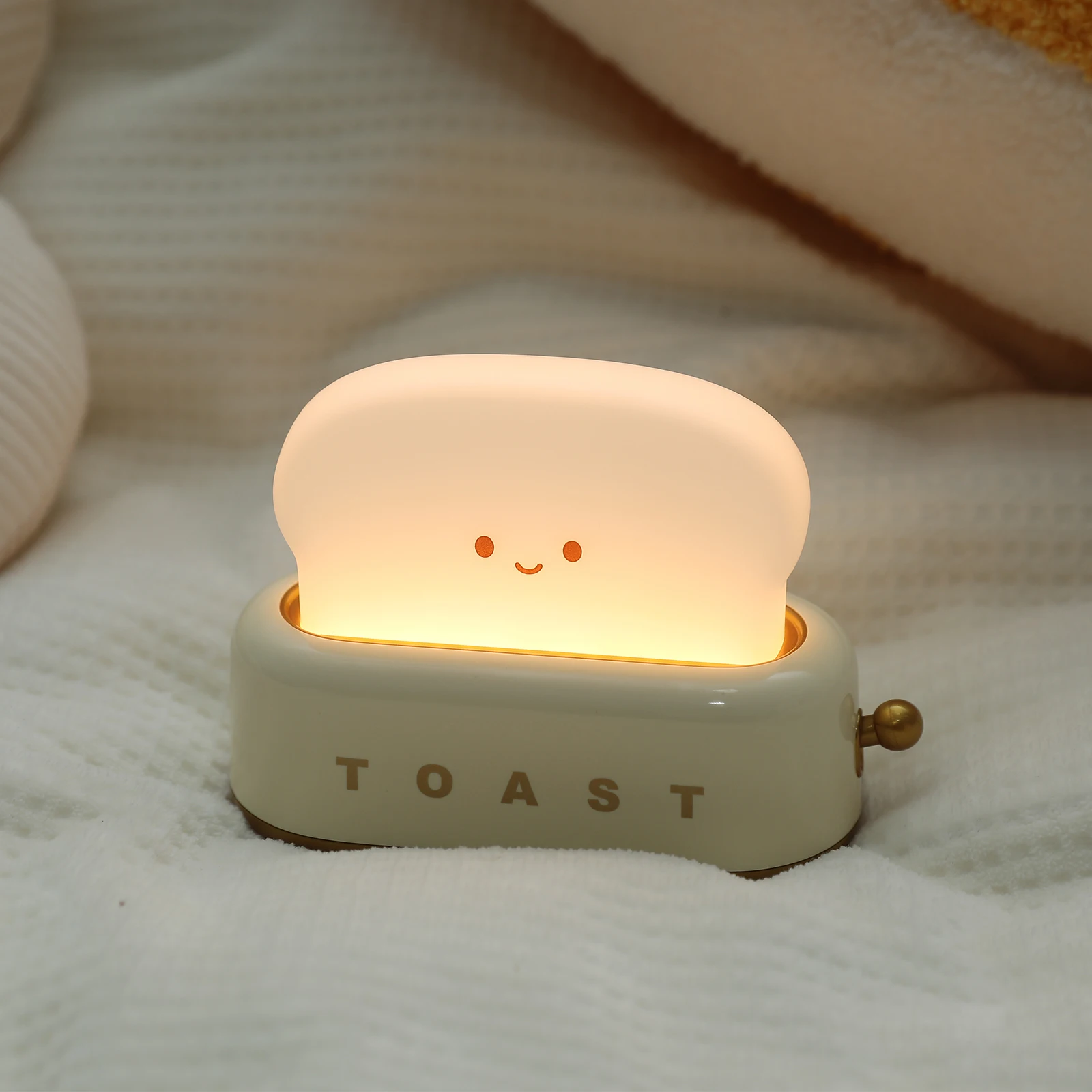 LED Night Light Toaster Lamp Modern Design Timer Adjustable Brightness Best Gift Women Boys Small 90 Novelty Mini Night Light