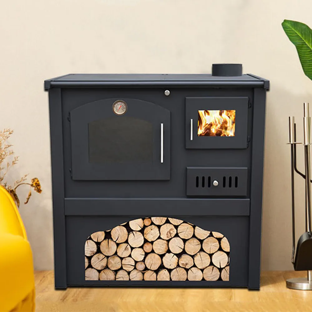 High quality heating wood burning stove with oven firewood stove