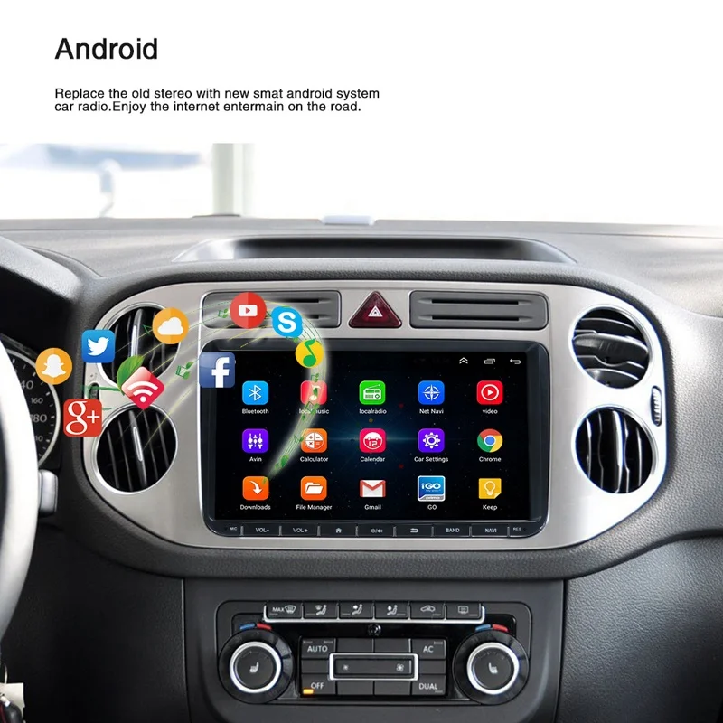 Hot Sale 9Inch  Android 9.1 Navigation BT Media MP4 MP5 Player for Volkswagen