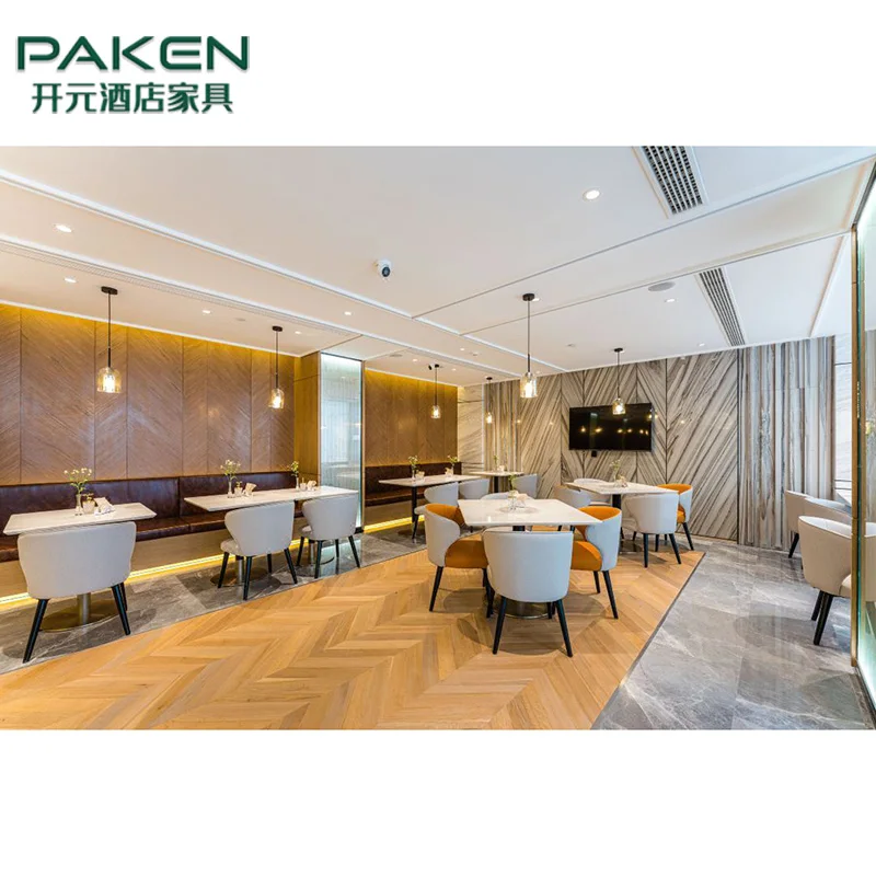 Modern Design Cafe Table And Chairs Commercial Fast Food Restaurant Furniture Sets