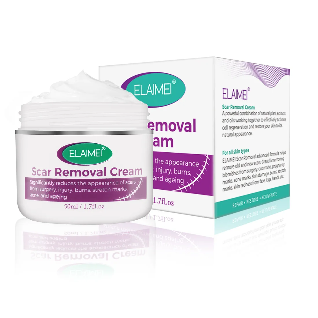 Repair anti-aging firming  antibiotic free remover scar cream