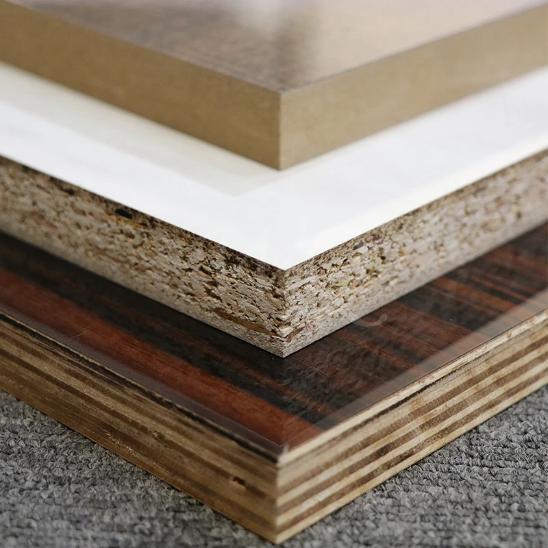 High Glossy UV Laminated Melamine mdf Board For Furniture Decoration