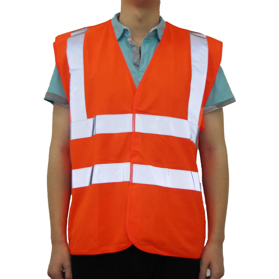 En471 Class 2 reflective  blue mesh safety vest with pockets