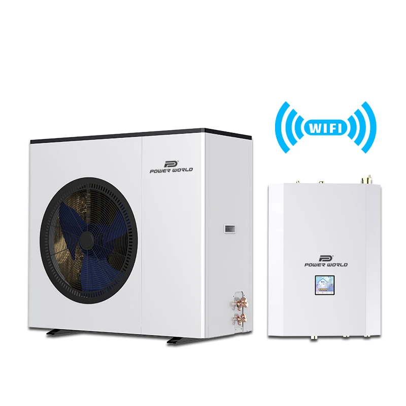 Popular design split heat pumps new system in europe solar power heat pumps for central house heating