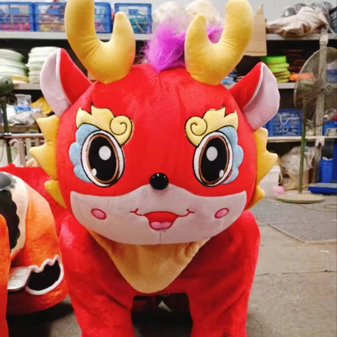 Заводская цена Электрический скутер унисекс моторизованный игрушечный плюшевый конь для использования в торговом центре дешевая моторизованная игрушка плюшевом стиле