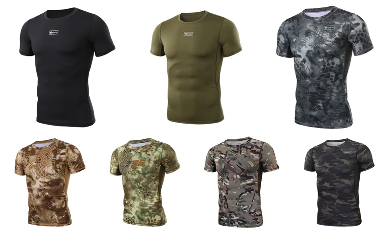 CP Black ESDY Tactical Short Sleeve Breathable Camouflage Summer T-Shirts
