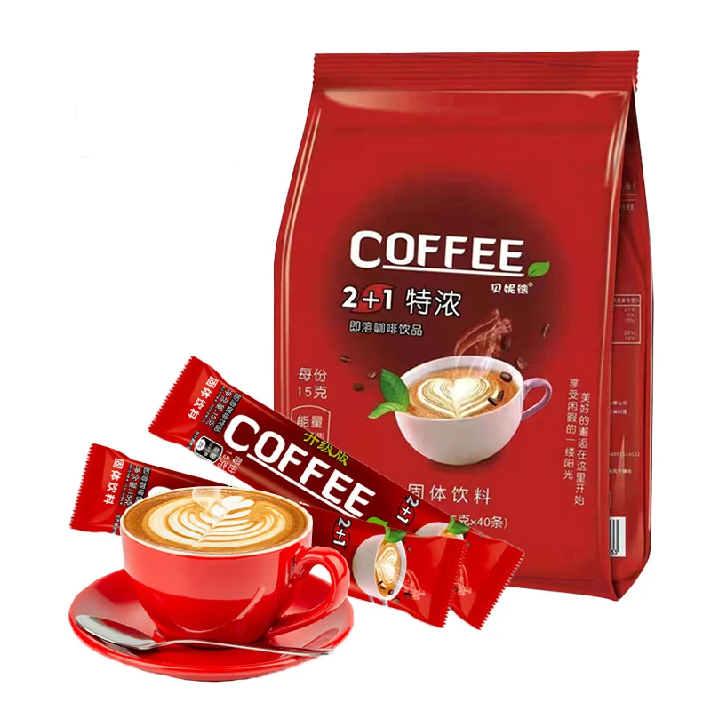 Wholesale 1+2 instant coffee powder Drinks white coffee latte instant coffee
