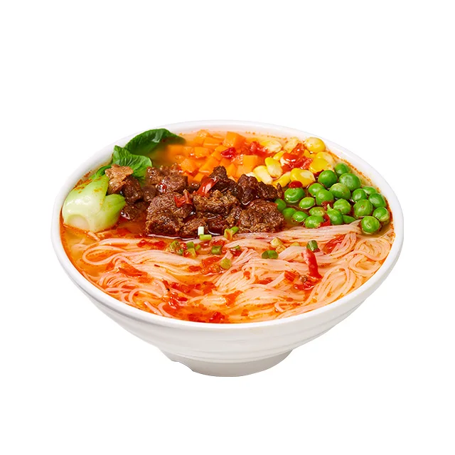 NANSHANPO Refreshing Instant Sour And Spicy Tomato Sour Soup With Beef Rice Noodles