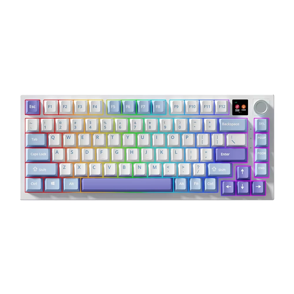 75% RGB Hot swap computer accessories wireless BT 2 teclado mecanico pc gamer gaming mechanical keyboard