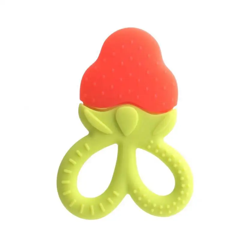Classical Kids Molar Fruit Shape Silicone Gums Chewing Teething Toy BPA Free Baby Teether