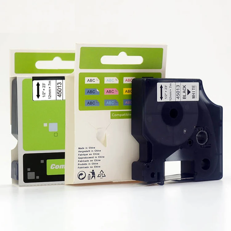 Compatible Label Tape Replacement for Dymo Label Maker Refills D1 Label Tape dymo 45013 S0720530 for LabelManager
