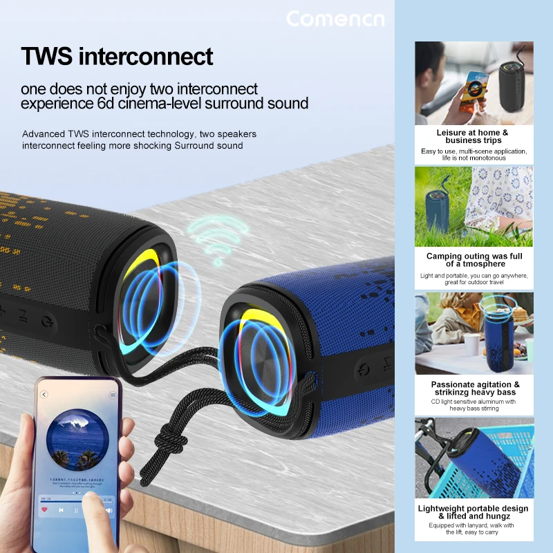 Gaodas Bluetooth Speaker Home Travel Outdoor Wireless Subwoofer Car Audio Party Dj Mini Portable Gaming Speaker