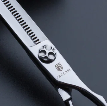 Reversed  hair scissors Japan steel barber scissors 6.5 inch thinning scissor