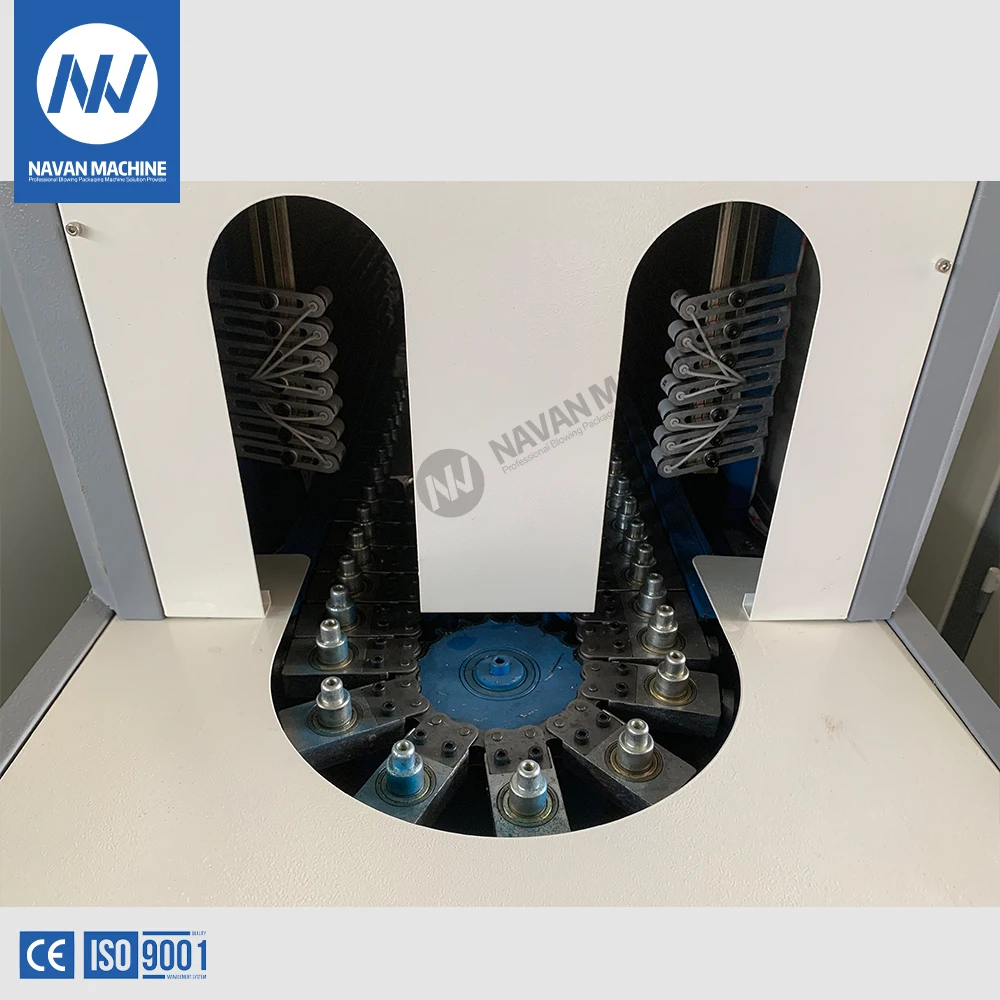 NAVAN Semi automatic Low Cost 2 Cavities PET Bottle Making Machine Preform Blowing Machine