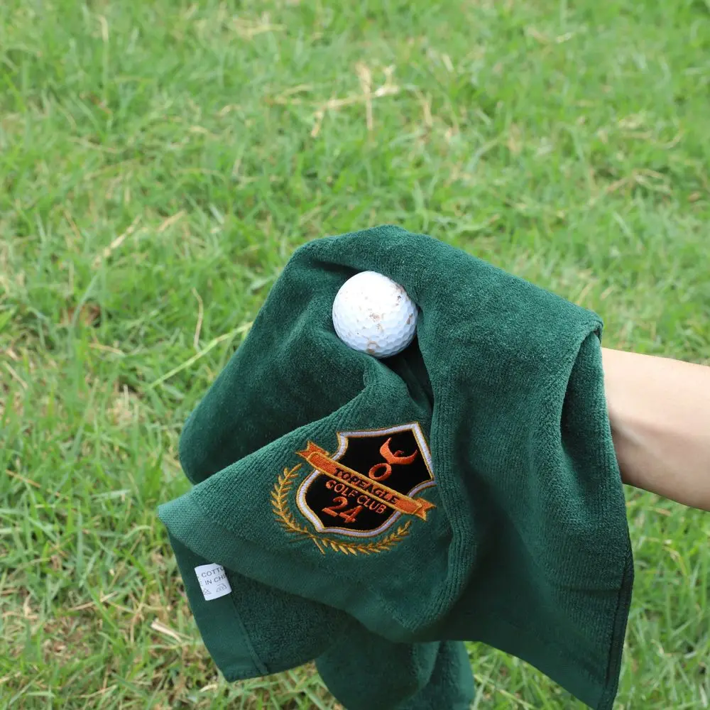 Gahumi oem custom logo 100% cotton golf towel Factory sale 2024 new products flag golf tea towel set