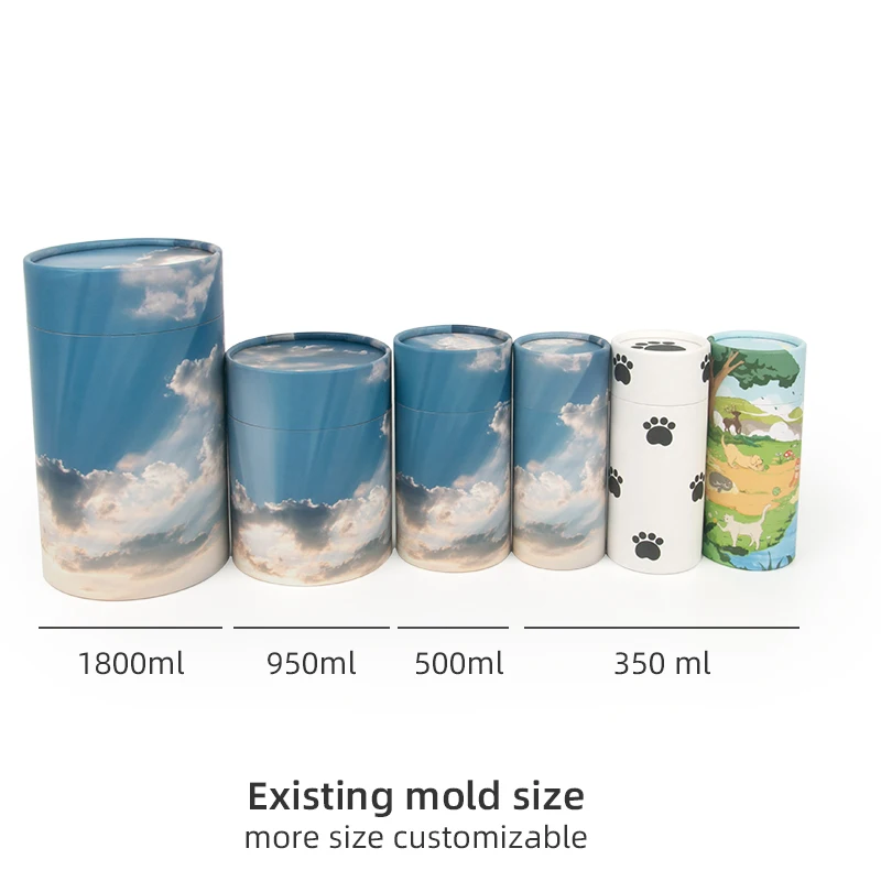 urna scattering tube pet cremation ashes tube cat dog animal urn biodegradable paper urn pet urn