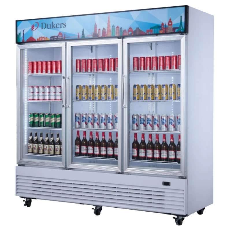 Large Volume Commercial 3 glass doors soft drink cooler supermarket beverage display fridge chiller refrigerator showcase