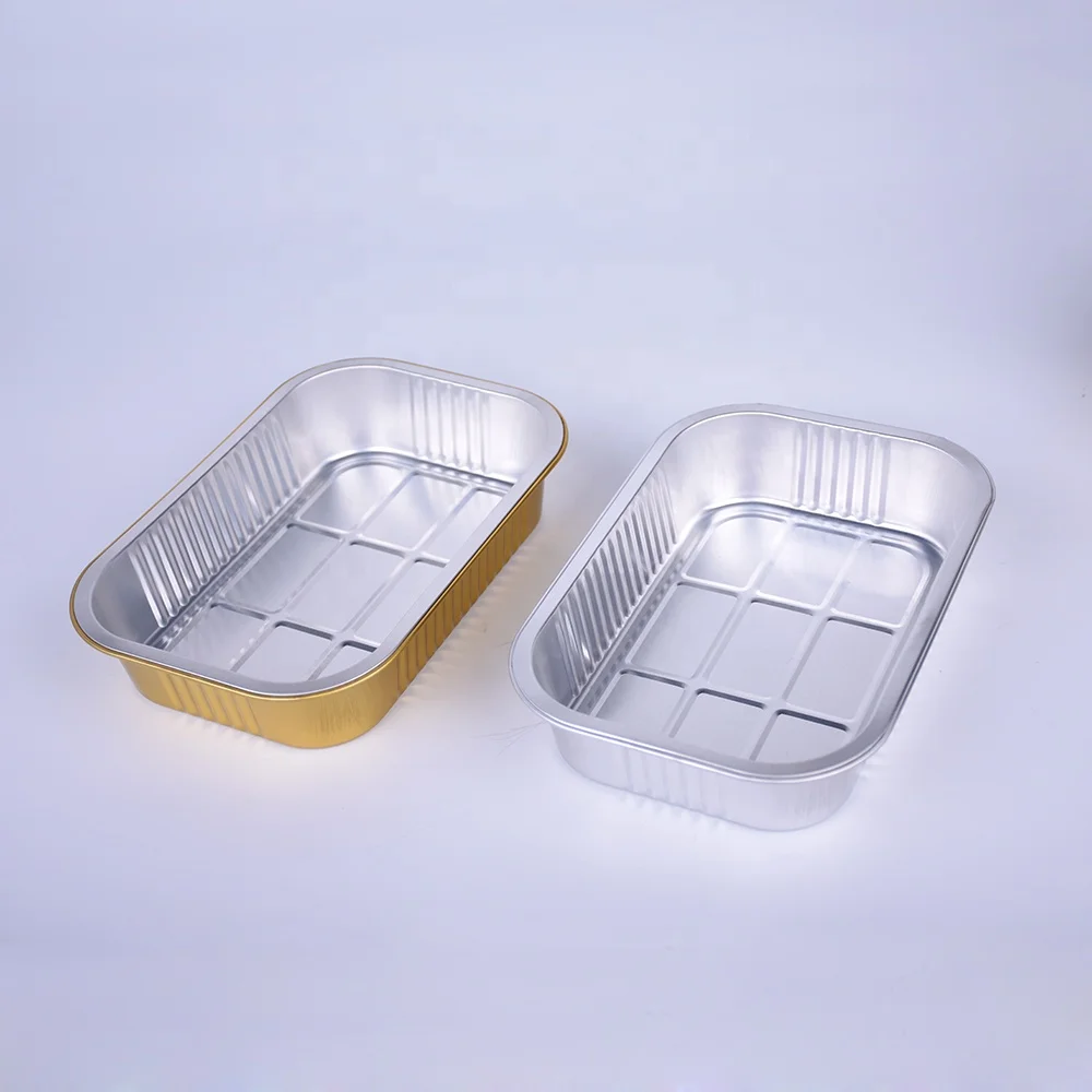 125 шт. Одноразовые алюминиевой фольги для выпечки риса Сковорода-гриль алюминиевая контейнеры для еды на вынос работа домашняя упаковка
