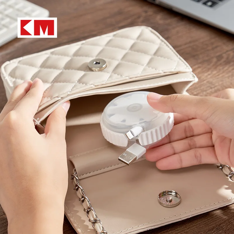 winding wire storage box Portable rotary cable organizer Data cable headphone cable reel