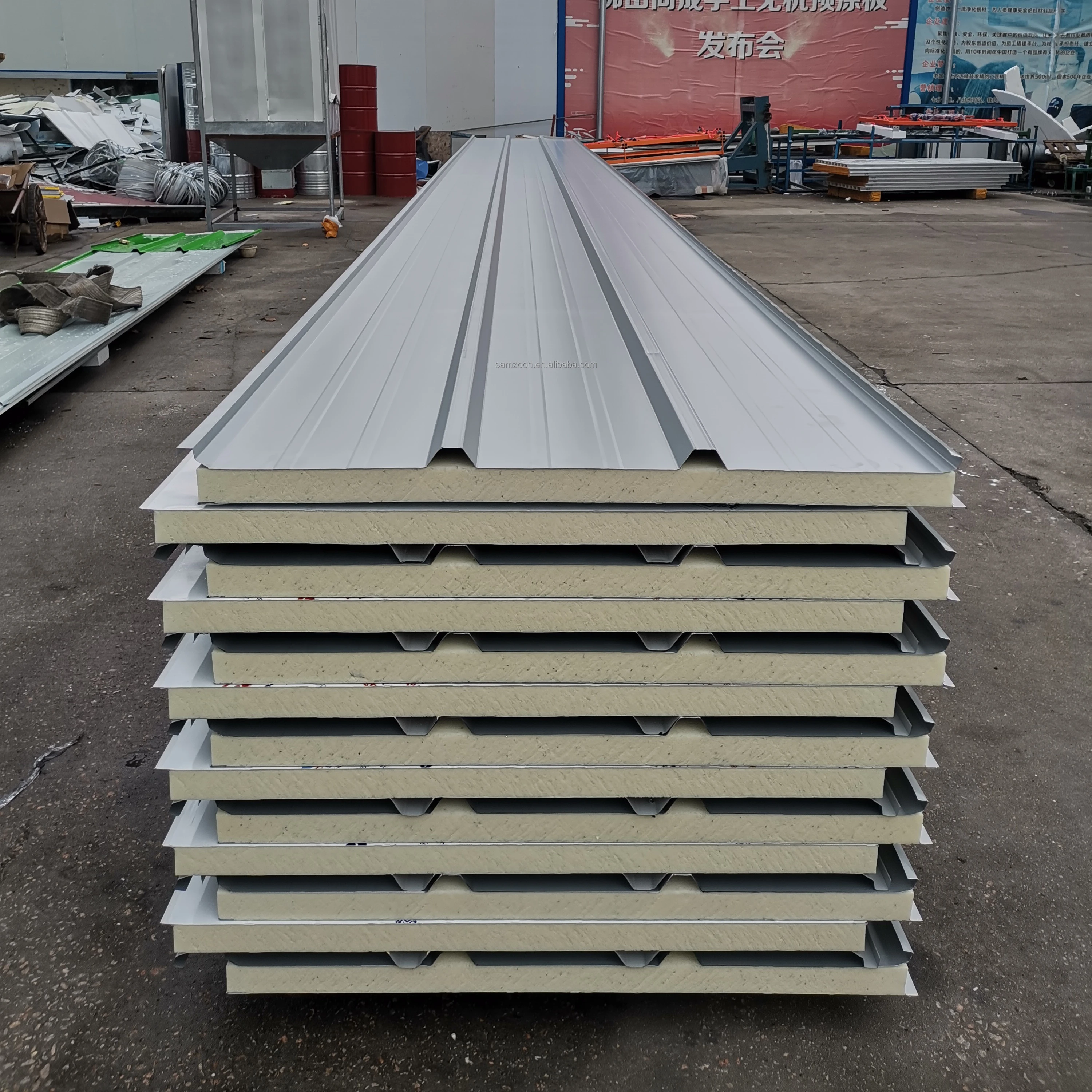 Customized Sip Panels Insulated Cold Storage Board 50mm PU Sandwich Panel For