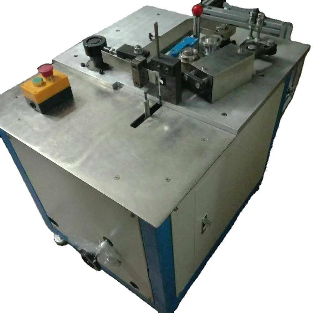 shank flap wheel making machine   semi automatic mounted flap wheel making machine